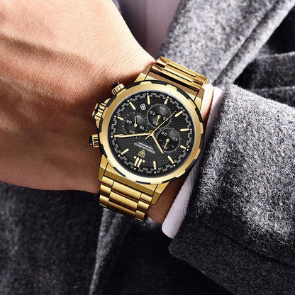 Orologio multifunzione in acciaio
