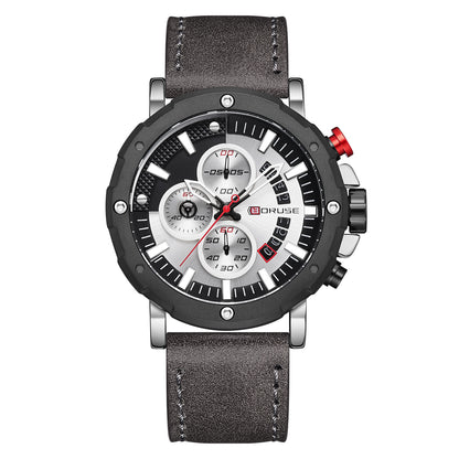 Orologio quarzo pelle impermeabile