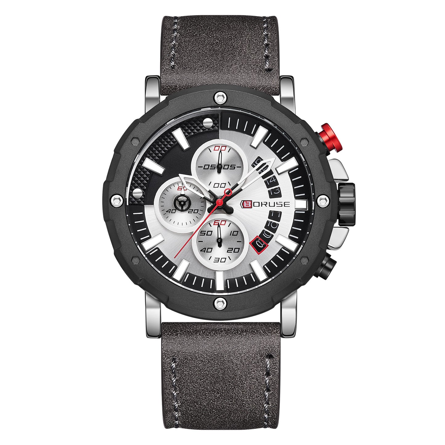 Orologio quarzo pelle impermeabile