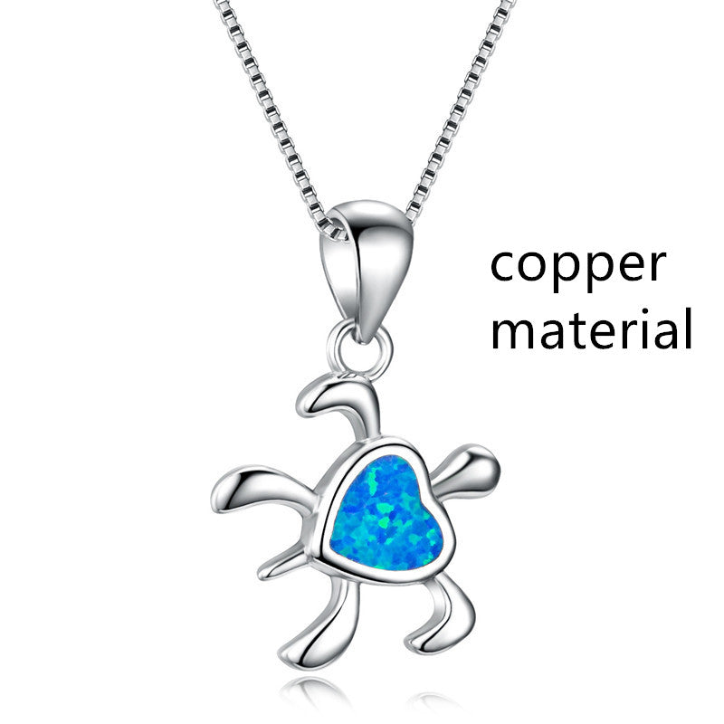 Collana tartaruga opale miniatura