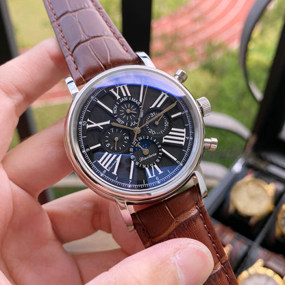 Orologio meccanico uomo pelle