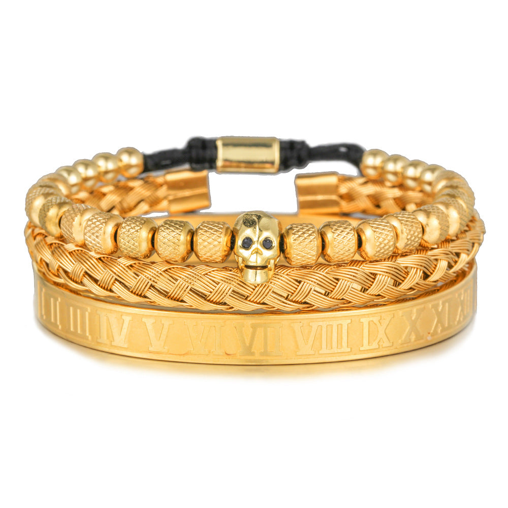 Bracciale scheletro intrecciato