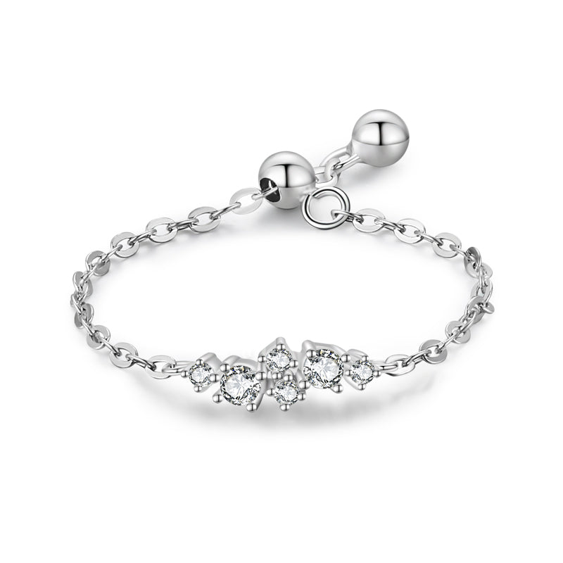 Anello farfalla zirconi diamante