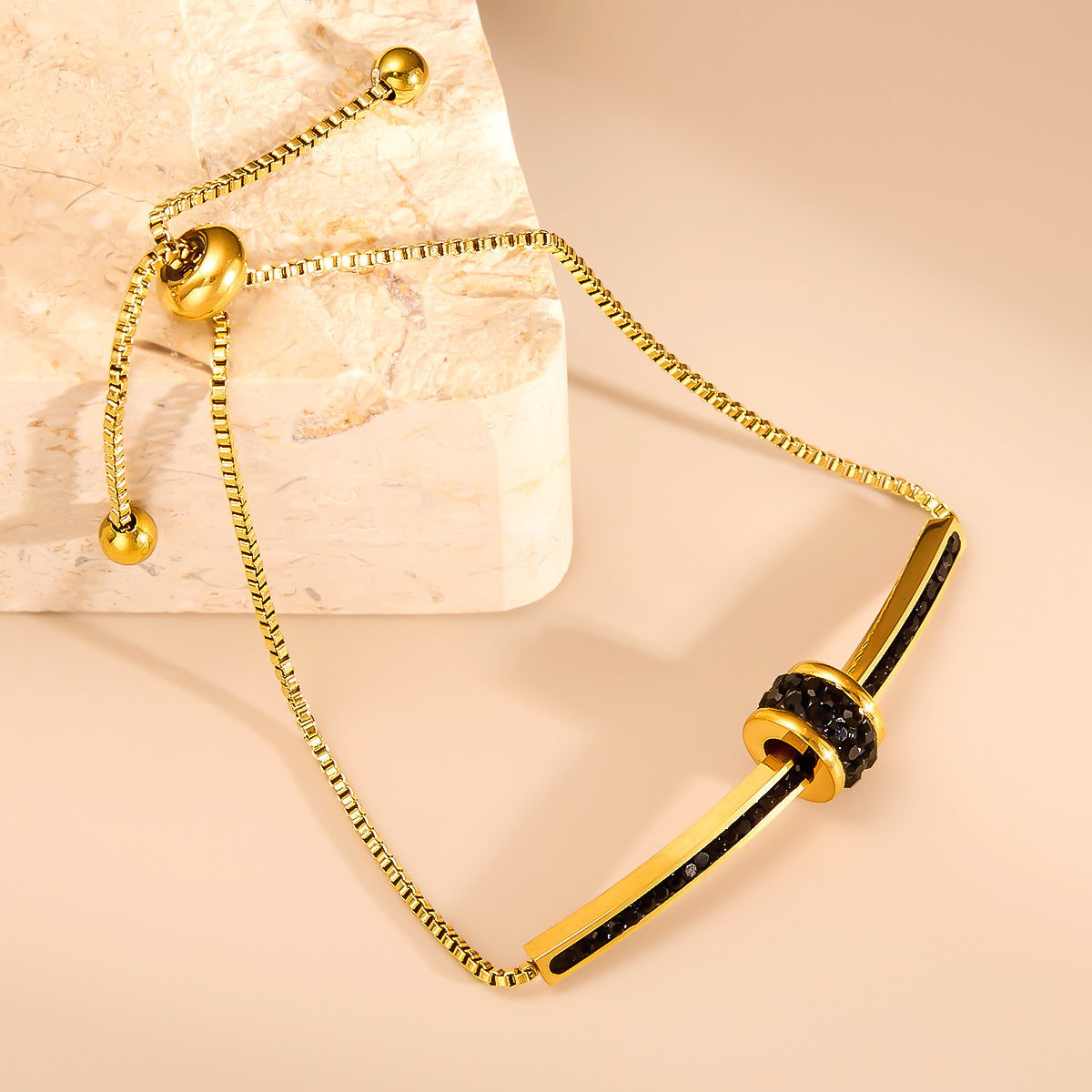 Braccialetto Titanio Diamante