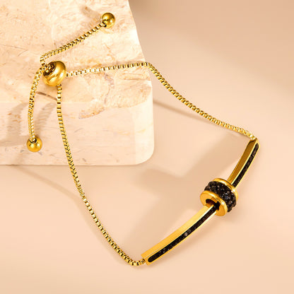 Braccialetto Titanio Diamante