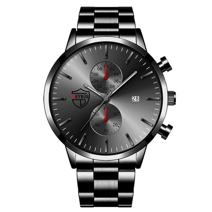 Orologio da uomo acciaio luminoso