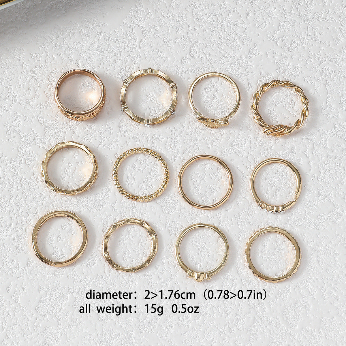 Set 12 Anelli Geometrici