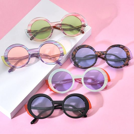 Occhiali da sole rotondi oversize