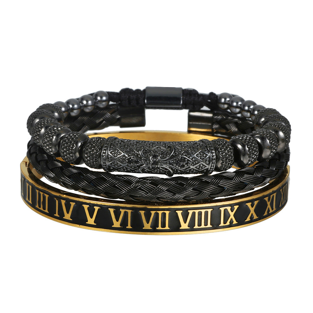 Bracciale scheletro intrecciato