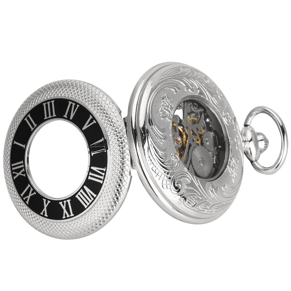 Orologio da tasca meccanico argento