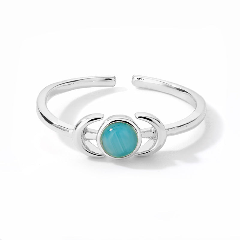 Anello donna luna opale