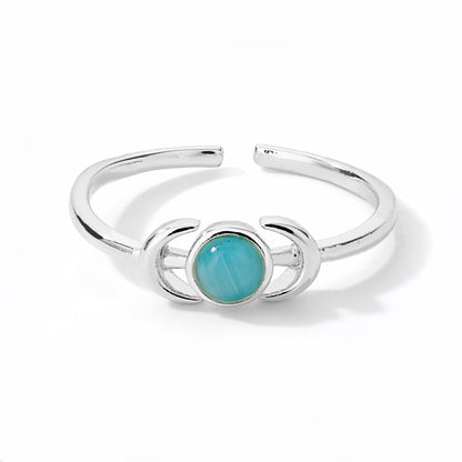 Anello donna luna opale
