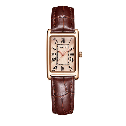 Orologio da donna quadrato acciaio