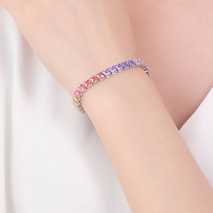 Bracciale quadrato diamante