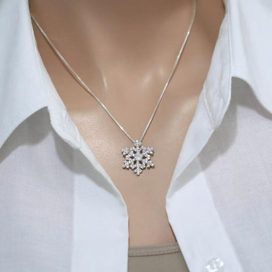 Collana Fiocco neve zircone