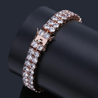 Bracciale doppia fila zirconi