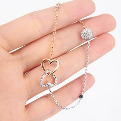 Collana Doppio Cuore Diamanti