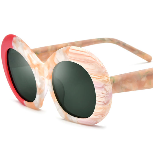 Occhiali cat-eye bicolore