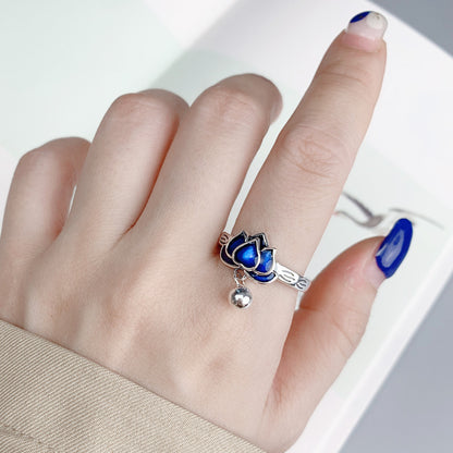 Anello loto argento
