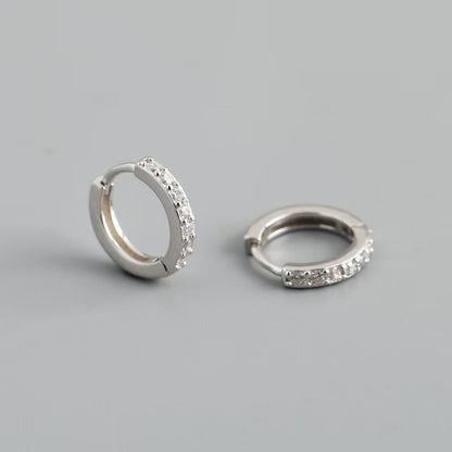 Orecchini creoli zircone