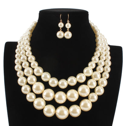 Collana perle multistrato