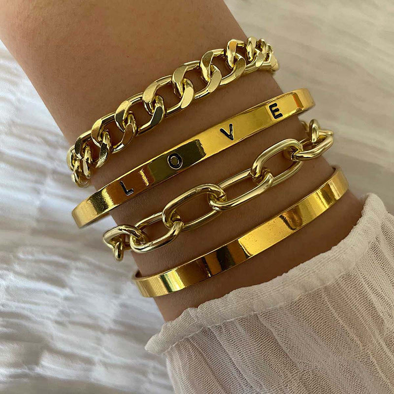 Set bracciali lettere