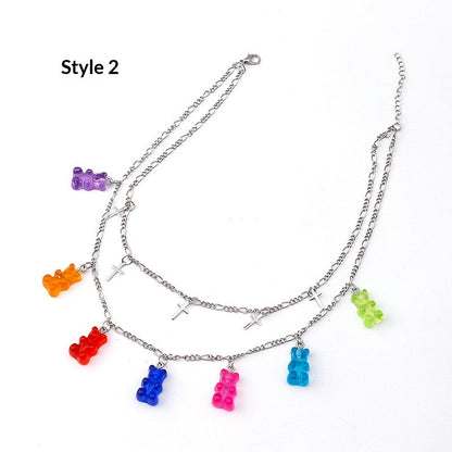 Collana Orso Colorato