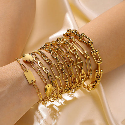 Bracciale Acciaio Dorato