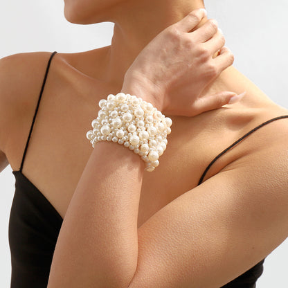 Bracciale geometrico con perline retro