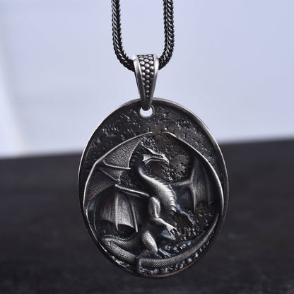 Collana drago da uomo