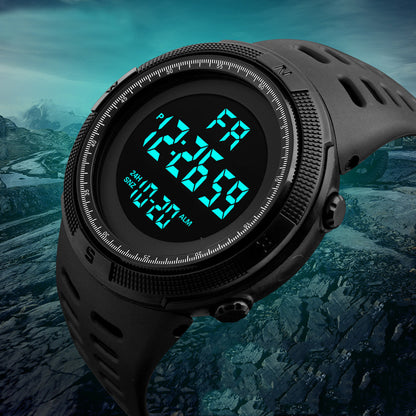 Orologio sportivo quadrante grande luminoso