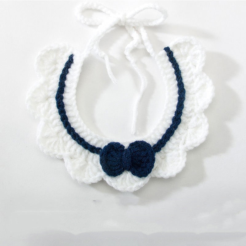 Collana gatto tessuta