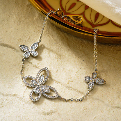 Bracciale zirconi placcato rame