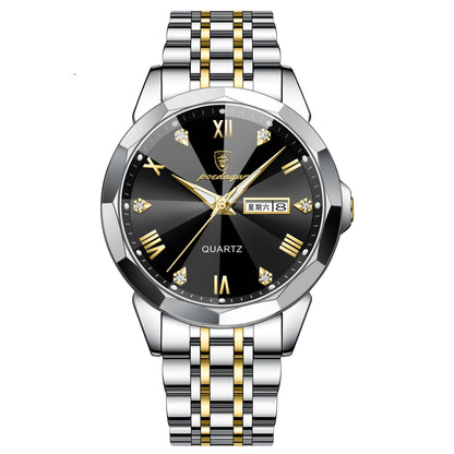 Orologio doppio calendario quarzo