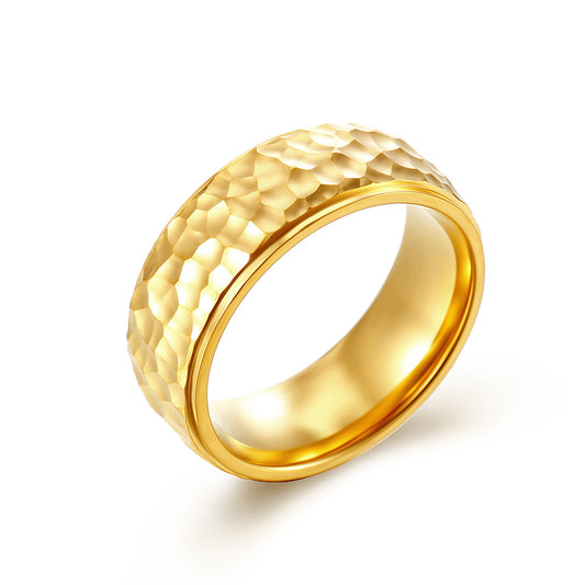Anello luna martellato