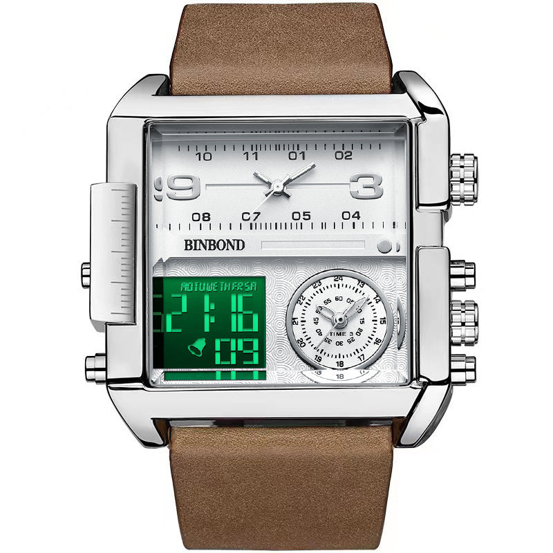 Orologio uomo sportivo multifunzione al quarzo