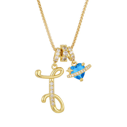 Collana lettere alfabeto da bambina