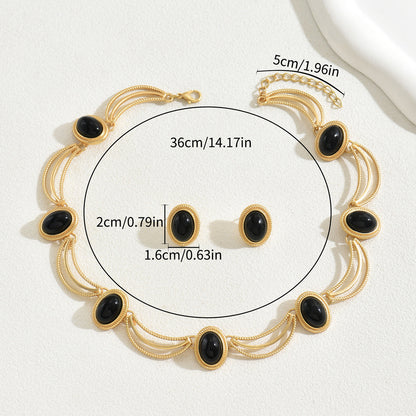 Set Collana e Orecchini con gemme