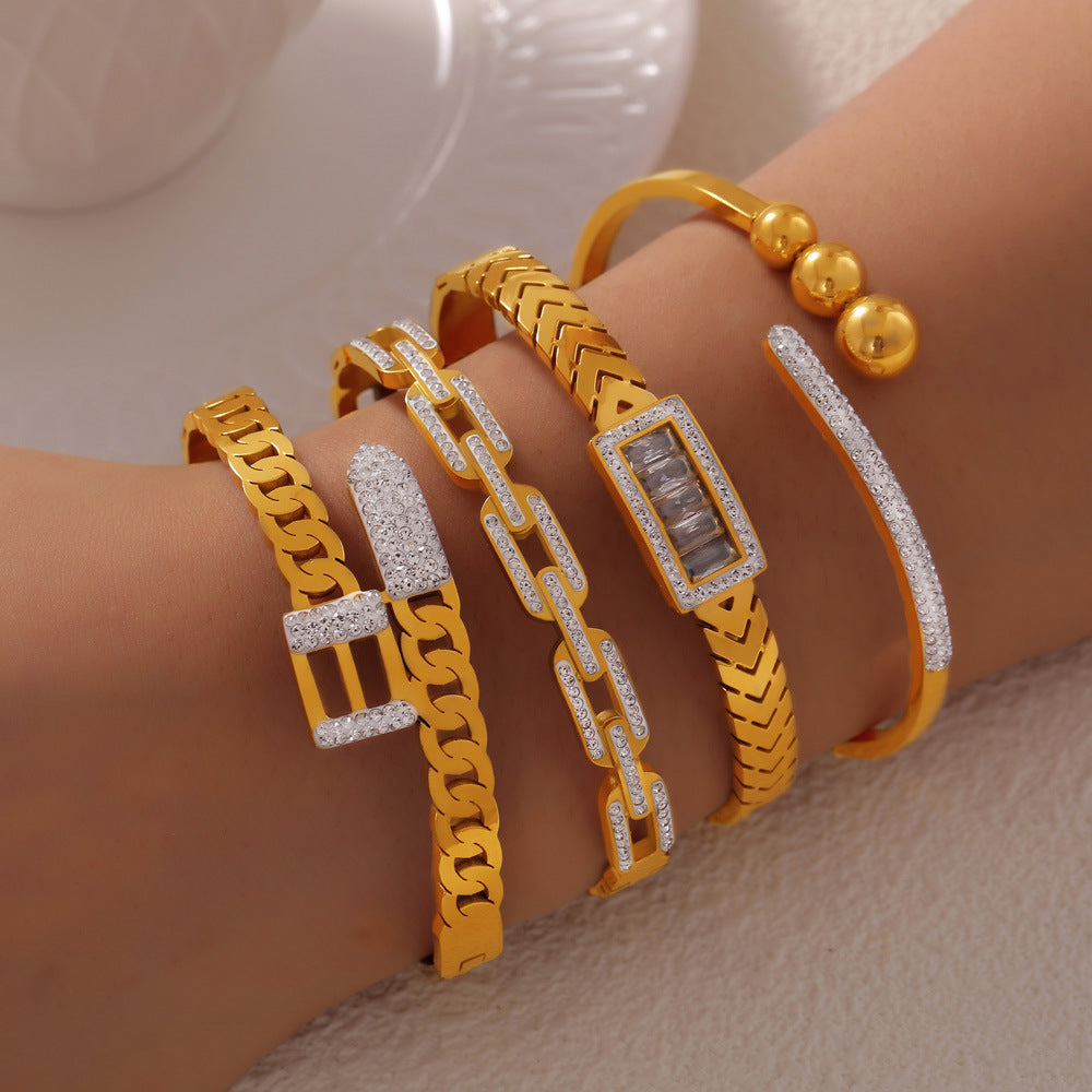 Bracciale titanio raffinato
