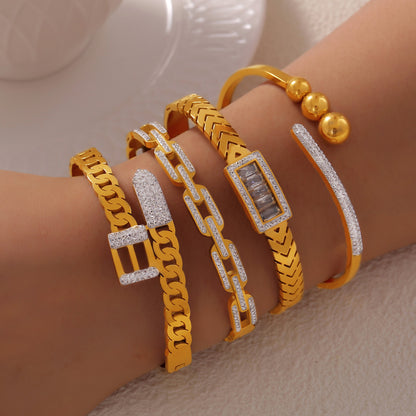 Bracciale titanio raffinato