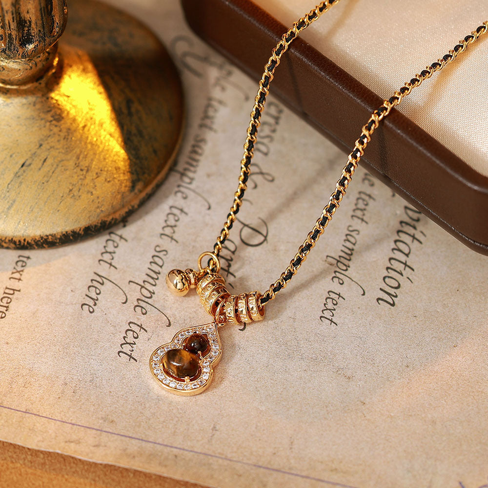 Collana in occhio di tigre