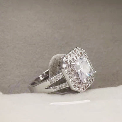 Anello topazio e diamanti
