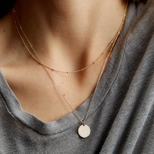Collana geometrica in due pezzi