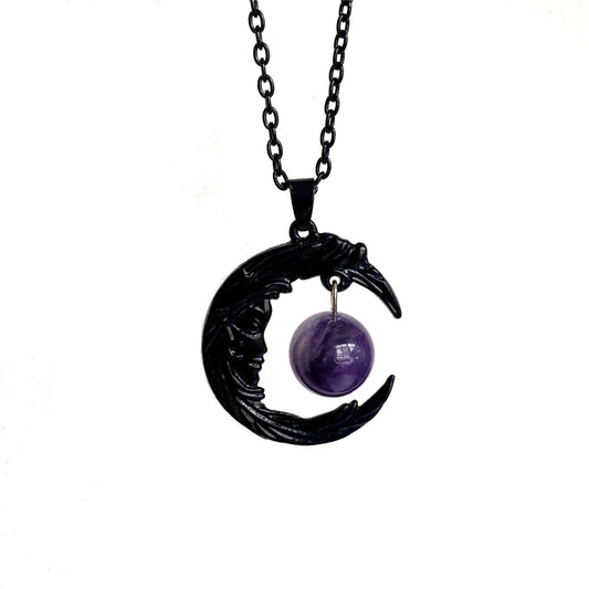 Collana luna ametista