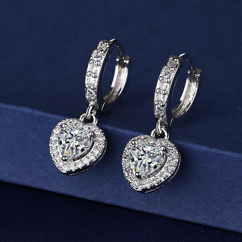 Orecchini zircone cuore