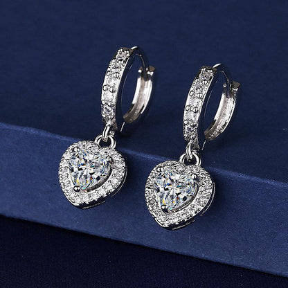 Orecchini zircone cuore