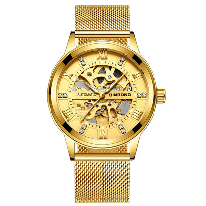 Orologio meccanico automatico da uomo luminoso