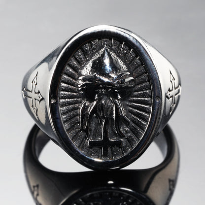 Anello croce e cuore