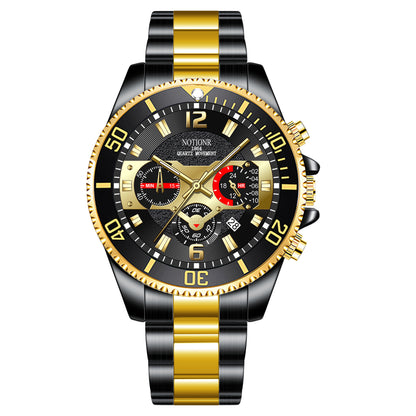 Orologio acciaio con calendario da uomo leggero