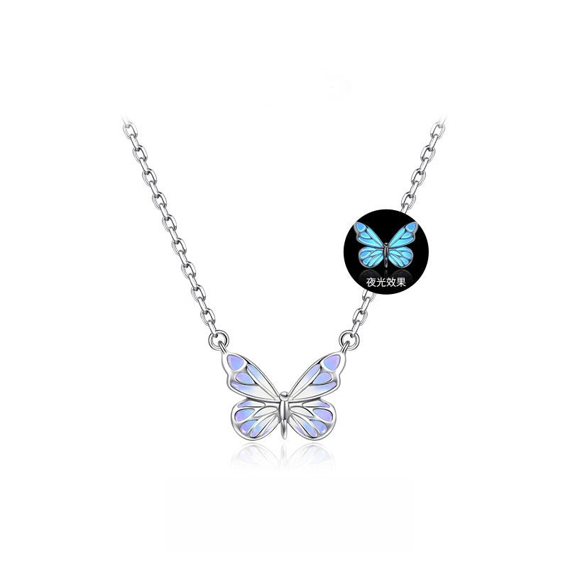 Collana farfalla luminescente